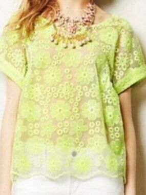 Anthropologie Meadow Rue Floral top
